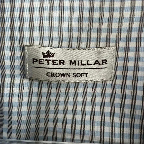Peter Millar Crown Soft Silk Blend XXL Mens Dress Shirt Quiet Luxury Old Money - Picture 11 of 16